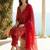 Women Ethnic Motifs Printed Regular Thread Work Kurta with Trousers & With Dupatta
