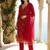 Women Ethnic Motifs Printed Regular Thread Work Kurta with Trousers & With Dupatta