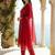 Women Ethnic Motifs Printed Regular Thread Work Kurta with Trousers & With Dupatta