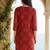 Women Ethnic Motifs Printed Regular Thread Work Kurta with Trousers & With Dupatta