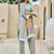 Floral Printed Mandarin Collar A-Line Sequinned Kurta With Trousers