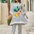 Floral Printed Mandarin Collar A-Line Sequinned Kurta With Trousers