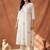 Women Ethnic Motifs Embroidered Angrakha Thread Work Pure Cotton Kurta with Trousers