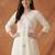 Women Ethnic Motifs Embroidered Angrakha Thread Work Pure Cotton Kurta with Trousers