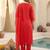 Women Ethnic Motifs Printed Regular Thread Work Kurta with Trousers & Dupatta