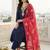Women Ethnic Motifs Embroidered Regular Kurta with Trousers & With Dupatta