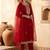Women Ethnic Motifs Embroidered Regular Kurta with Trousers & With Dupatta