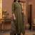 Women Ethnic Motifs Regular Thread Work Kurta with Trousers & With Dupatta
