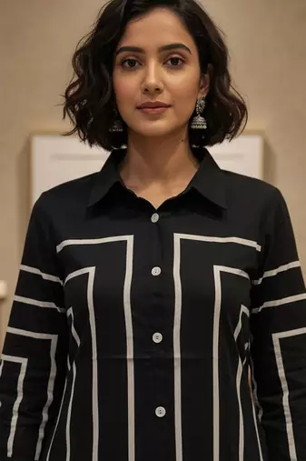 Women Printed Regular Kurta with Trousers