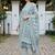 Women Ethnic Motifs Printed Regular Thread Work Pure Cotton Kurta with Trousers & With Dupatta