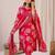 Women Floral Printed Regular Chanderi Silk Kurta with Trousers & With Dupatta