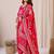 Women Floral Printed Regular Chanderi Silk Kurta with Trousers & With Dupatta