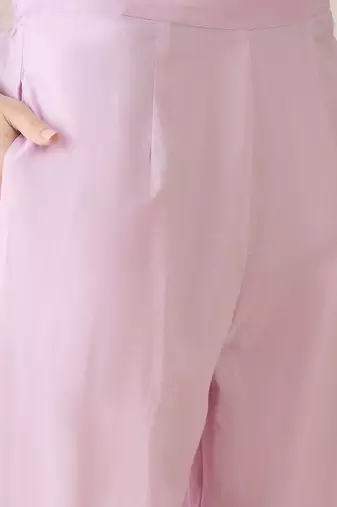 Women Floral Embroidered Regular Thread Work Pure Cotton Kurta with Trousers