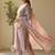 Floral Printed Thread Work Straight Kurta With Trousers & Dupatta