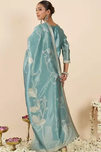 Women Regular Kurta with Trousers & With Dupatta