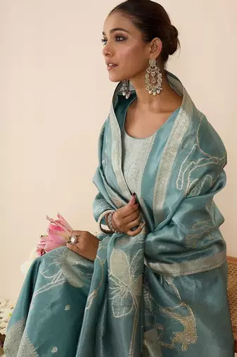 Women Regular Kurta with Trousers & With Dupatta