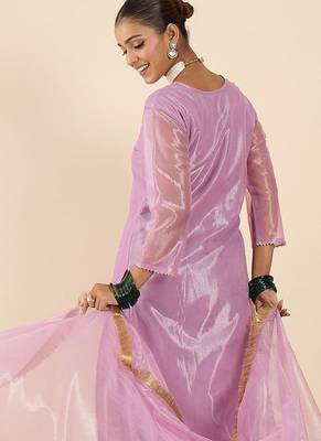 Women Ethnic Motifs Embroidered Regular Kurta with Trousers & With Dupatta 5