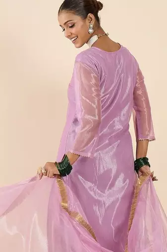Women Ethnic Motifs Embroidered Regular Kurta with Trousers & With Dupatta