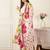 Floral Printed V-Neck Pure Cotton Straight Kurta With Trousers & Dupatta