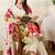 Floral Printed V-Neck Pure Cotton Straight Kurta With Trousers & Dupatta