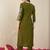 Floral Embroidered Thread Work Straight Kurta With Trousers