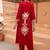 Women Ethnic Motifs Embroidered A-Line Kurta with Palazzos