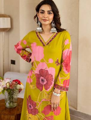 Women Floral Printed Kurta with Palazzos 2