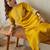 Women Mustard Ethnic Motifs Embroidered Regular Straight Kurta Sets