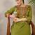 Adults-Women Woven Design Embroidered Cotton Kurta with Trousers