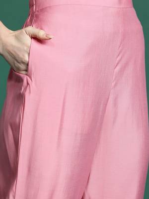 Floral Embroidered Kurta with Trousers & Dupatta 3