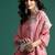 Floral Printed Sequinned Kurta With Trousers & Dupatta