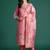 Floral Printed Sequinned Kurta With Trousers & Dupatta