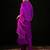 Floral Embroidered Empire Aari Work A-Line Kurta & Trousers With Dupatta