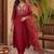 Women Ethnic Motifs Embroidered Regular Kurta with Trousers & With Dupatta