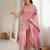 Premium roman silk embroidery sequence and jari work light pink readymade salwar suit