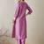 Women Ethnic Motifs Embroidered Regular Thread Work Kurta with Trousers
