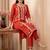 Women Ethnic Motifs Embroidered Regular Thread Work Kurta with Trousers