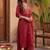 Women Ethnic Motifs Embroidered Regular Kurta with Trousers & With Dupatta