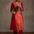 Women Floral Embroidered Regular Thread Work Kurta with Trousers