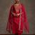Women Ethnic Motifs Embroidered Regular Thread Work Liva Kurta with Trousers & With Dupatta
