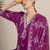 Women Floral Printed Regular Sequinned Cotton Kurta with Trousers & Dupatta