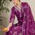 Women Floral Printed Regular Sequinned Cotton Kurta with Trousers & Dupatta