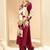 Women Floral Printed Regular Sequinned Kurta with Salwar