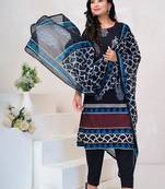 Women Paisley Printed Regular Sequinned Pure Cotton Kurta with Trousers & With Dupatta