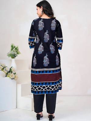 Women Paisley Printed Regular Sequinned Pure Cotton Kurta with Trousers & With Dupatta 4