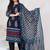 Women Paisley Printed Regular Sequinned Pure Cotton Kurta with Trousers & With Dupatta