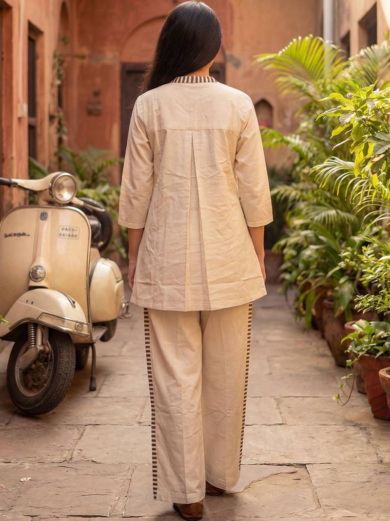 Women Ethnic Motifs Printed Regular Kurti with Trousers