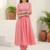 Women Ethnic Motifs Embroidered Panelled Thread Work Pure Cotton Kurta with Trousers