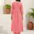 Women Ethnic Motifs Embroidered Panelled Thread Work Pure Cotton Kurta with Trousers