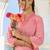 Women Regular Thread Work Pure Cotton Kurta with Trousers